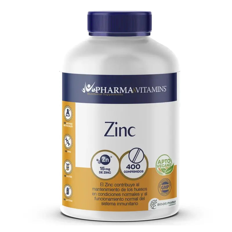 Pharma & Vitamins Zinok 15 mg, 400 tabliet