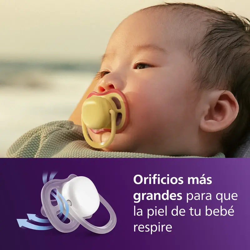 Philips Avent 2 cumlíky Ultra Air – farby prírody, 0–6 mesiacov, neutrálne