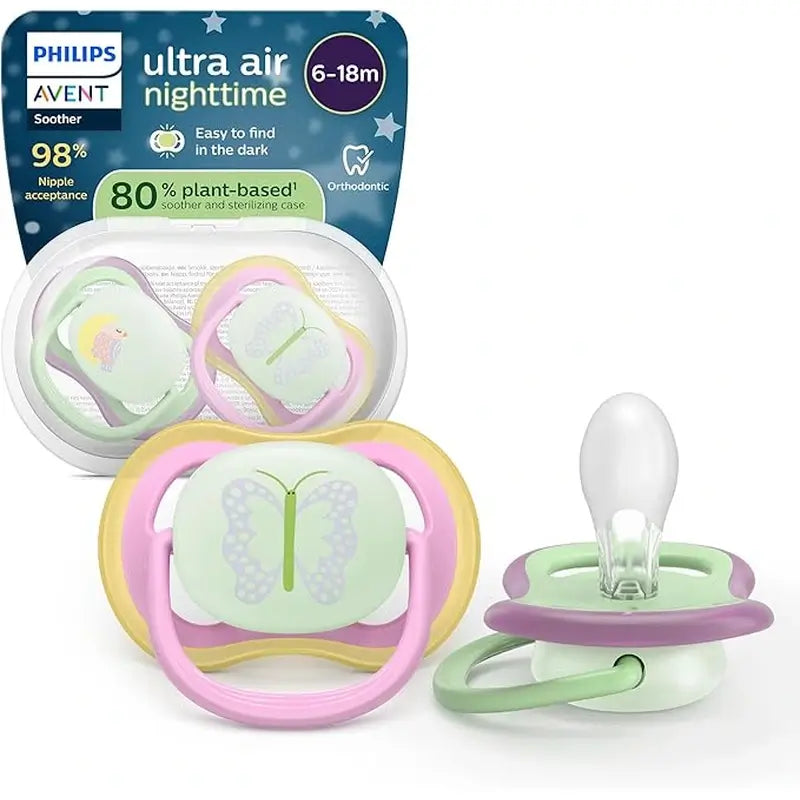 Philips Avent 2 cumlíky Ultra Air na noc, 6–18 mesiacov, pre dievčatká