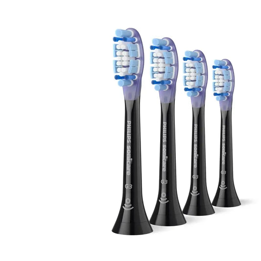 Philips Náhradné hlavice Sonicare Diamondclean – čierne, balenie po 3 ks 