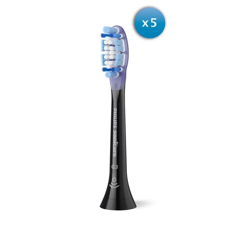 Philips Náhradné hlavice Sonicare Diamondclean, čierne, balenie po 4 ks 