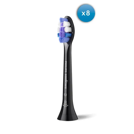 Philips Sonicare Proresults náhradné hlavice, čierne, balenie po 8 ks 
