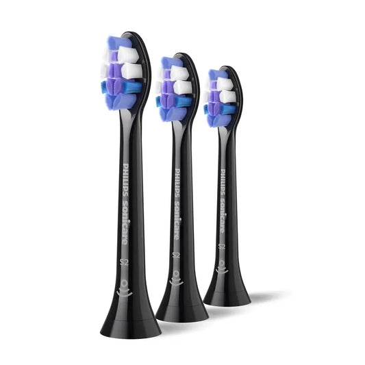 Philips Náhradné hlavice Sonicare Sensitive – čierne, pre citlivé zuby, balenie po 8 ks