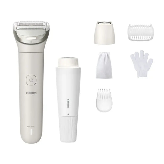 Philips Lady Shaver Series 8000 – bezdrôtový holiaci strojček Wet & Dry, biely 