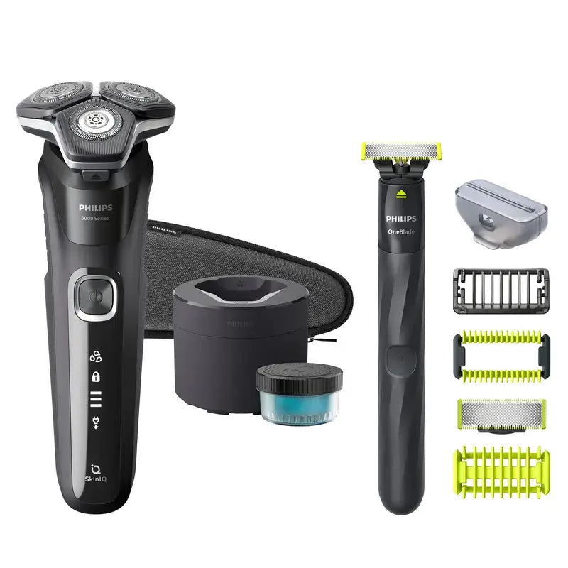Holiaci strojček Philips Series 5000 Wet & Dry Skiniq, hlavice 360D 