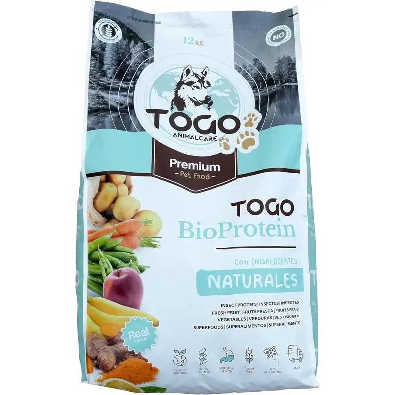 Togo Veggie Natural bezobilné krmivo pre psov, 12 kg