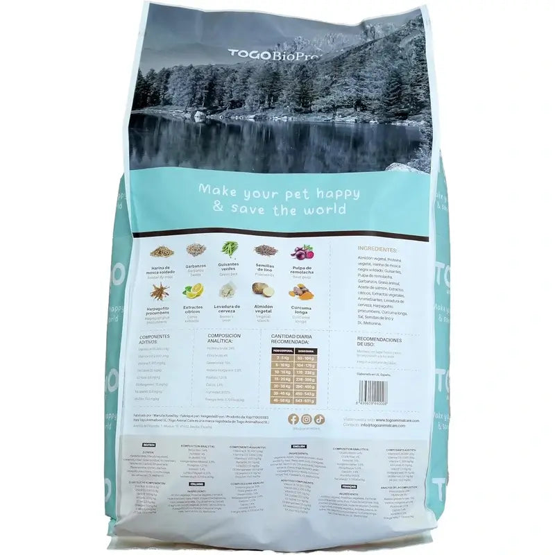 Togo Veggie Natural bezobilné krmivo pre psov, 12 kg