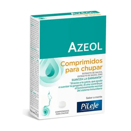 Pileje Azeol na hrdlo, 30 žuvacích tabliet