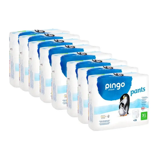 Pingo Ekologické plienkové nohavičky, veľkosť 6 (16 kg a viac), 8 × 26 kusov 
