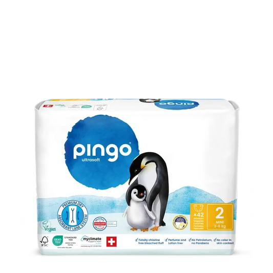 Ekologické plienky Pingo, veľkosť 2 (3–6 kg), 42 kusov