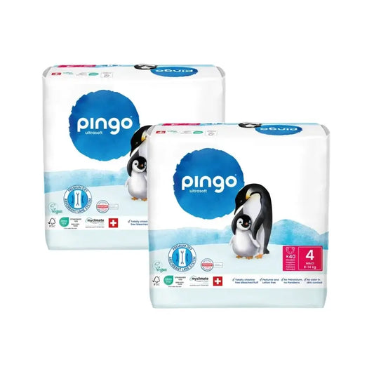 Ekologické plienky Pingo, veľkosť 4 (8–14 kg), 2×40 kusov
