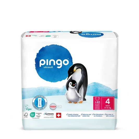 Ekologické plienky Pingo, veľkosť 4 (8–14 kg), 40 kusov