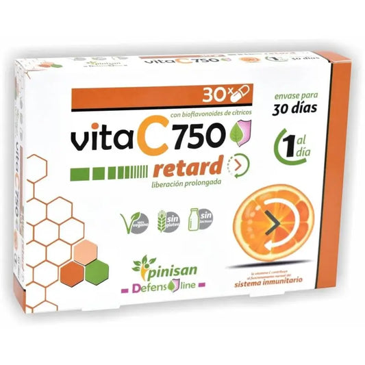 Pinisan Vita C Retard 750 mg, 30 kapsúl