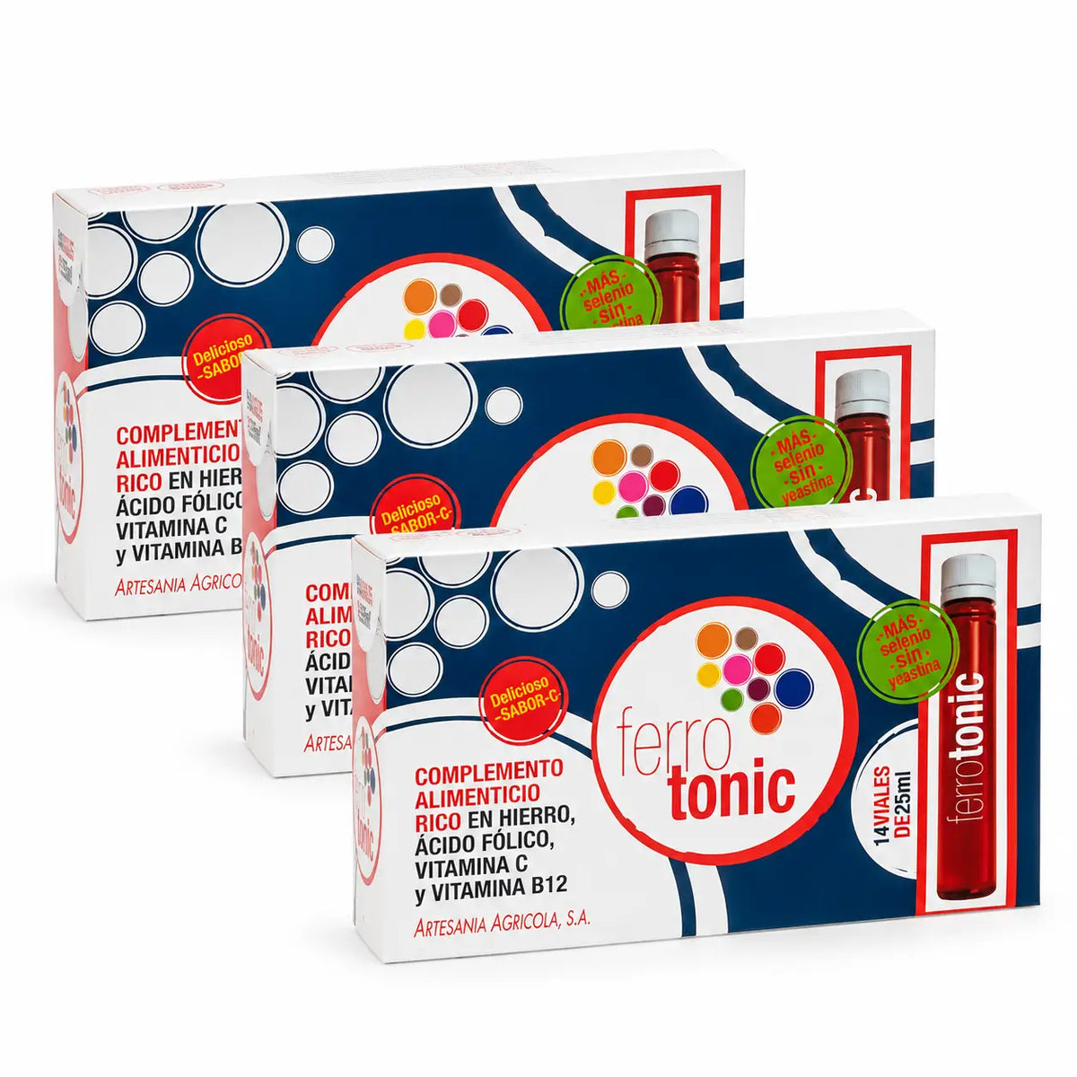 Plantis Ferrotonic – železo, 14 ampuliek po 25 ml, balenie po 3