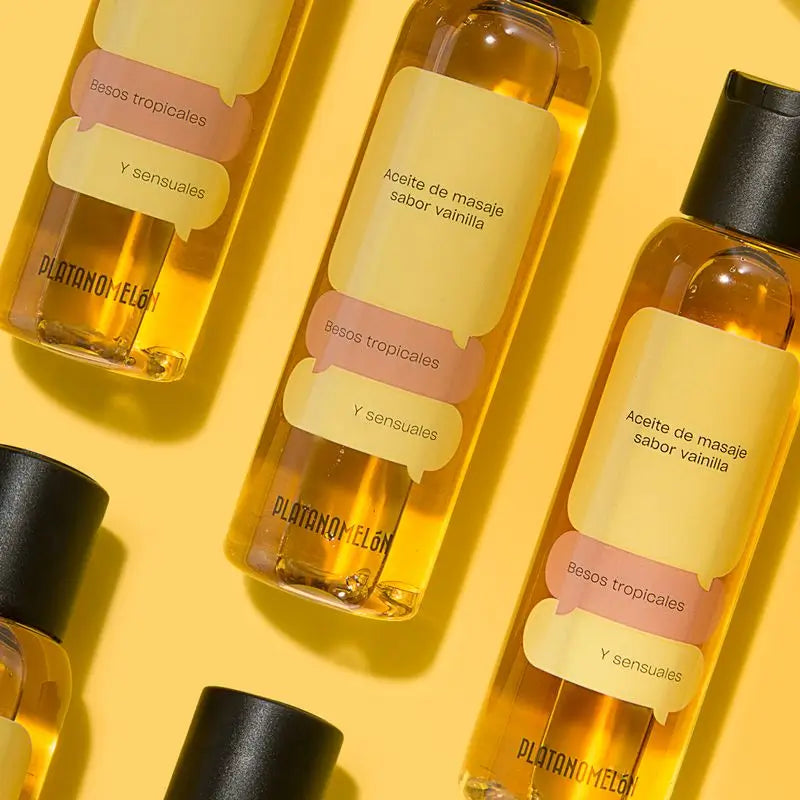Platanomelón Masážny olej na bozkávanie s vôňou vanilky, 100 ml