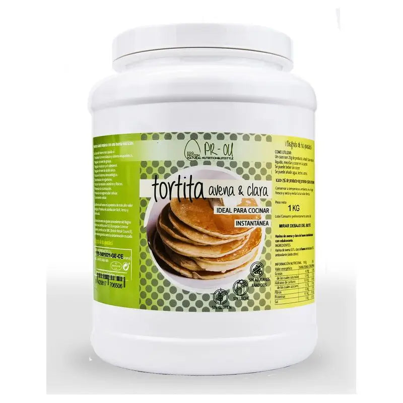 Pr-Ou Tortita  Clara + ovsené vločky, neutrálna príchuť, 1 kg. Sg