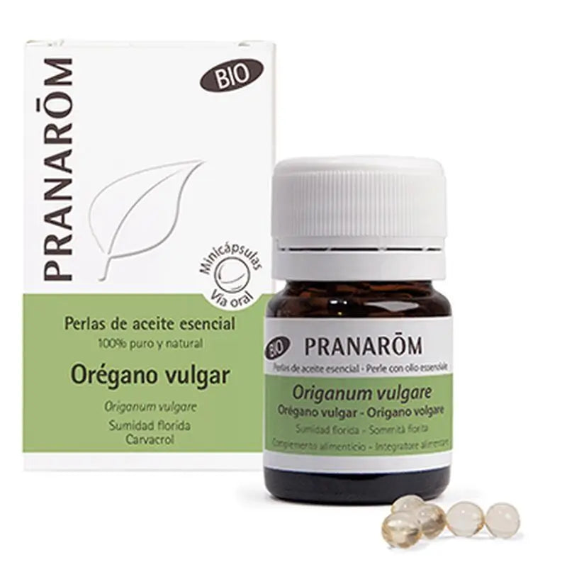 Pranarom Essential Oil Pearls Oregano, 60 mini capsules