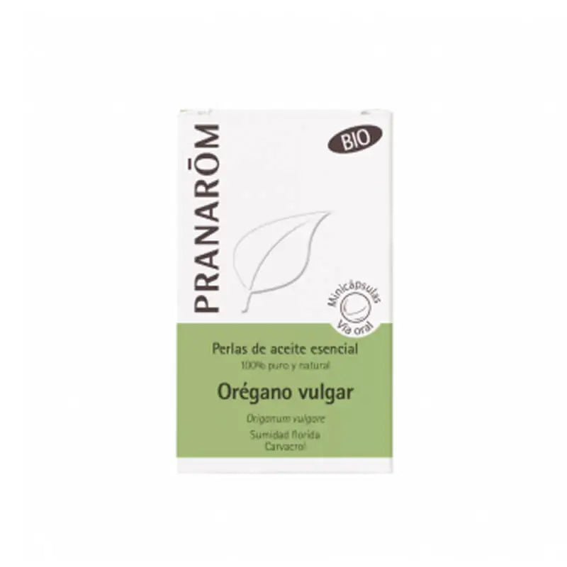 Pranarom Organic Oregano Vulgaris Essential Oil Pearls, 60 Pearls