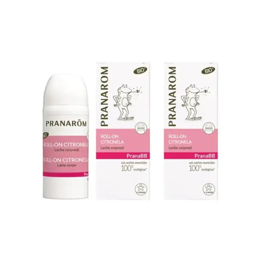 Pranarôm Pranabb Roll On Citronela, 2 x 30 ml 