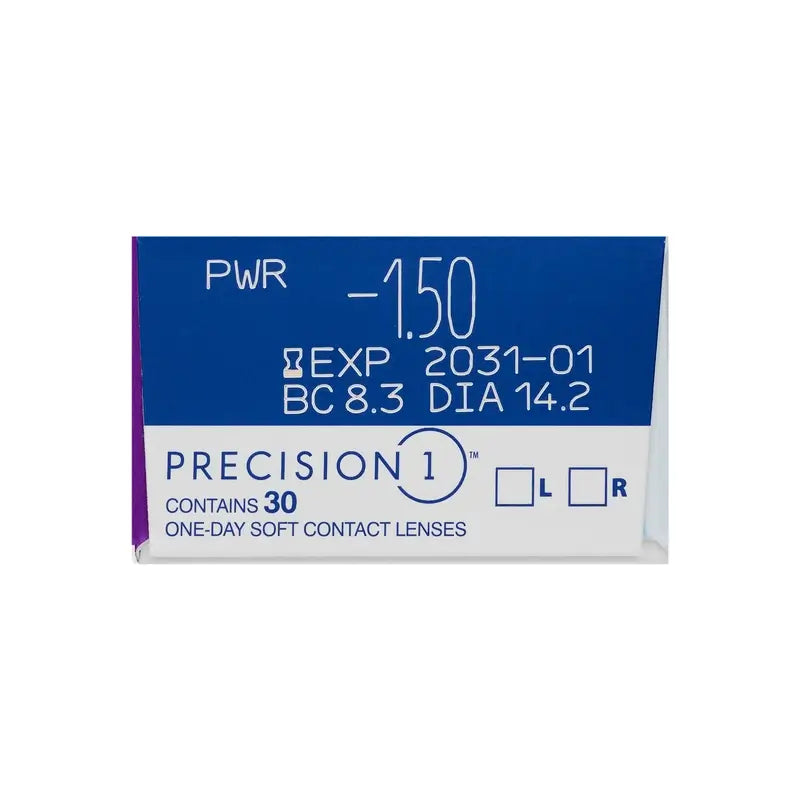 Precision1 Jednodňové sférické kontaktné šošovky, 30 kusov