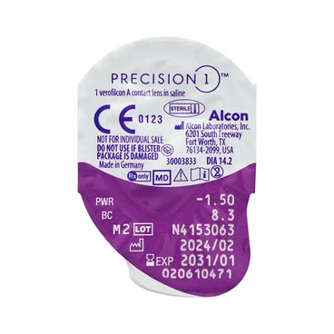 Precision1 Jednodňové sférické kontaktné šošovky, 30 kusov