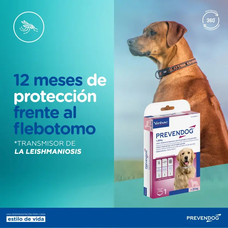 Virbac Prevendog – obojok proti parazitom, 35 cm, 2 ks