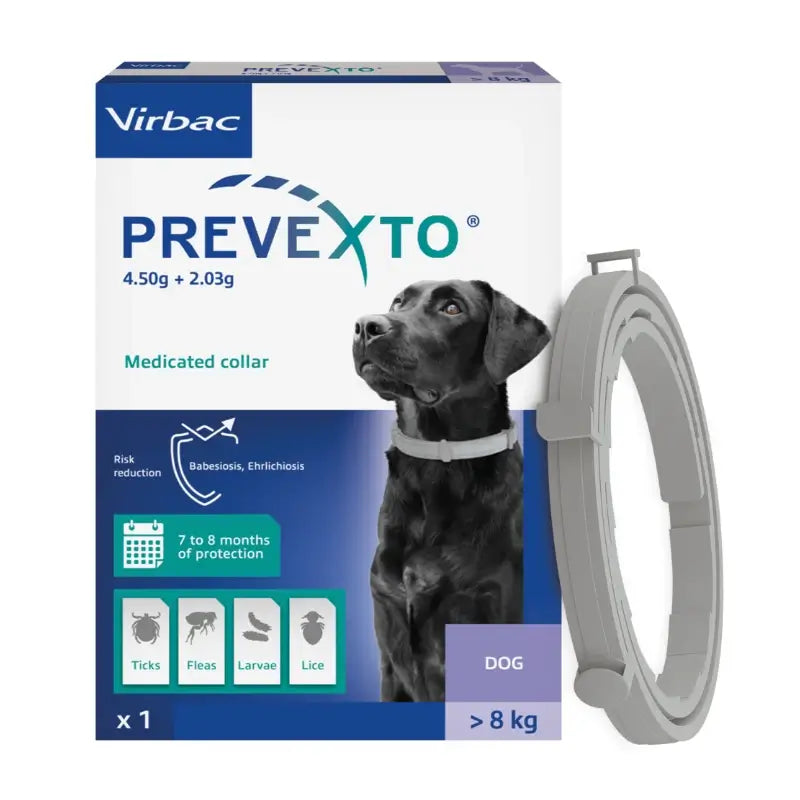 Prevexto – obojok proti parazitom pre psov s hmotnosťou nad 8 kg, 70 cm