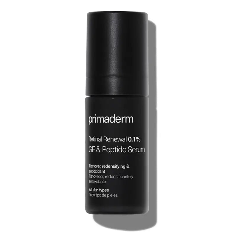 Primaderm Retinal Renewal 0,1 % sérum s rastovým faktorom a peptidmi, 30 ml