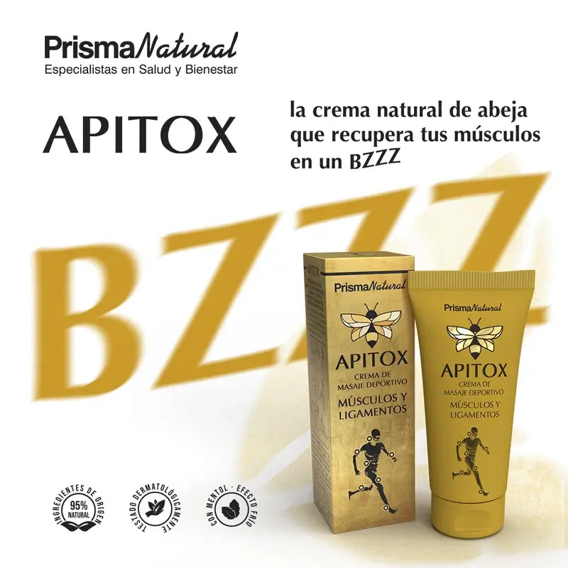 Apitox Športový masážny krém na svaly a šľachy, 60 ml