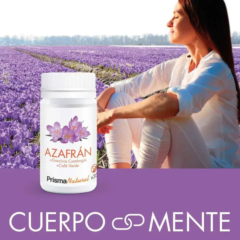 Prisma Natural Šafrán + Garcinia + Zelená káva, 30 kapsúl