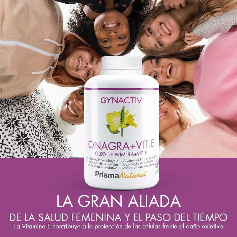 Prisma Natural Gynactiv Pupalkový olej + vitamín E, 60 kapsúl