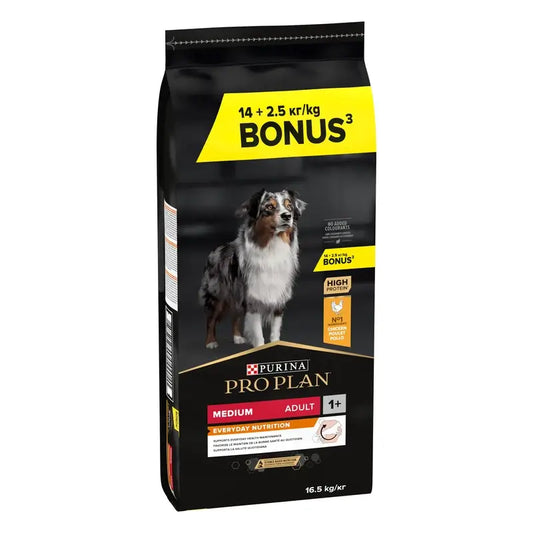 Pro Plan Canine Adult Medium 16,5 kg (14 + 2,5 zadarmo)