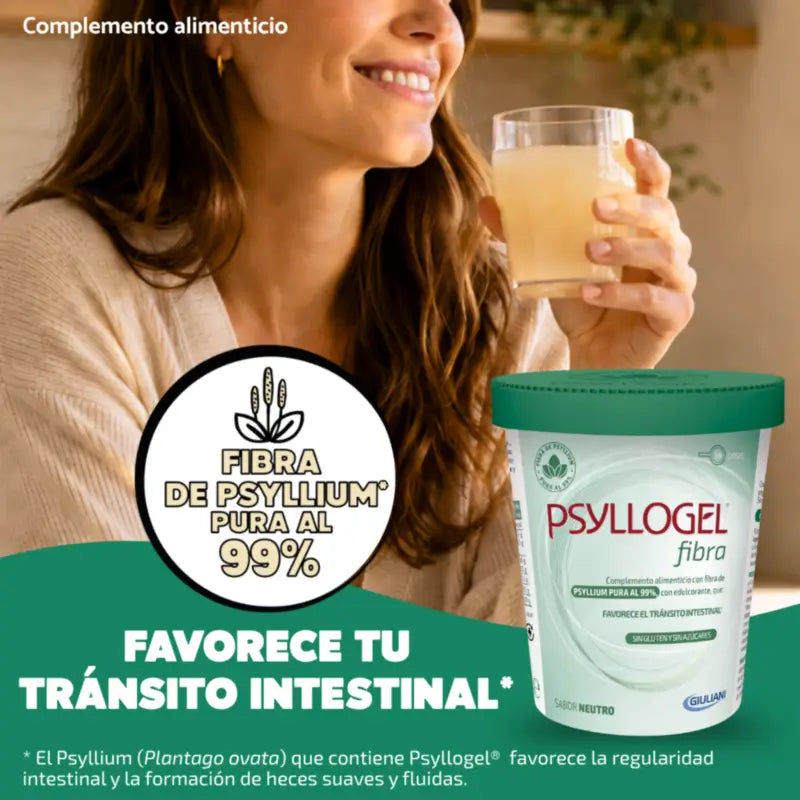 Psyllogel Fibra, neutrálna príchuť, pohár 170 g, 38 dávok