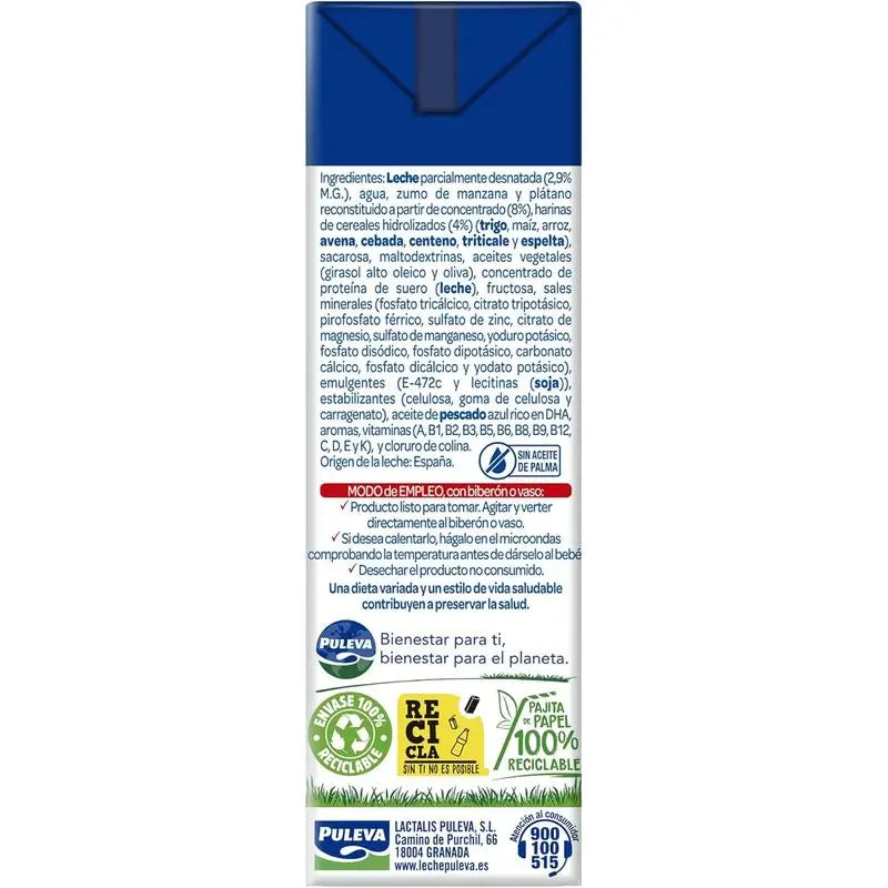 Puleva Peques 3 – Rast – Obilniny a ovocie, 3 × 200 ml, 10 kusov