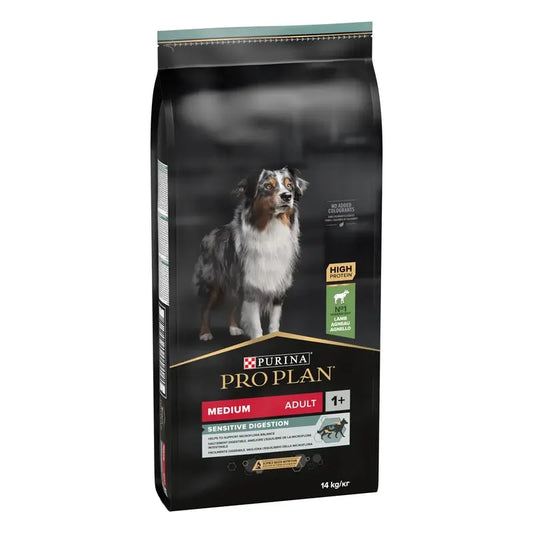 Purina Pro Plan Canine Adult Digest Medium Jahňacie 14 kg, krmivo pre psov