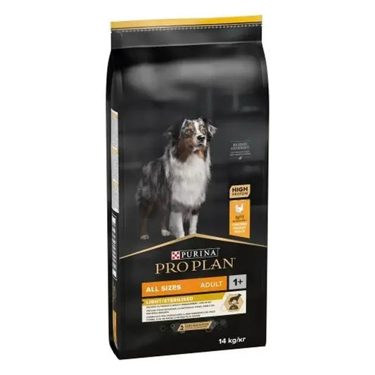 Purina Pro Plan Canine Adult Sterilized Light 14 kg, krmivo pre psov