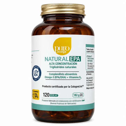 Čistý prírodný omega-3 EPA s vysokou koncentráciou, 120 kapsúl
