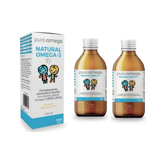 Puro Omega Natural Omega-3 pre deti, 2 x 200 ml 