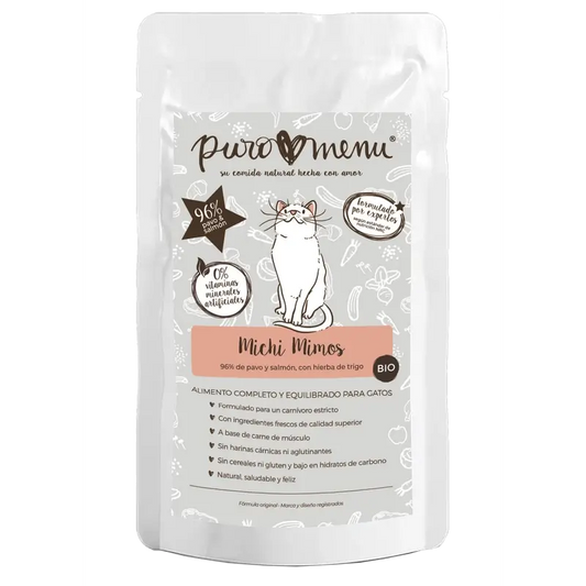 Puromenu Menu Michi Mimos Bio (morku a losos), 100 g