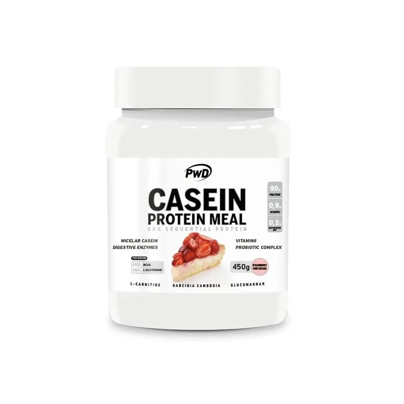 Pwd Caseim Protein Meal Jahodový cheesecake, balenie 450 g 