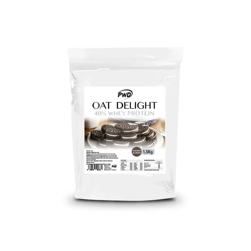 Pwd Oat Delight 40 % srvátkový proteín Cookies & Cream, balenie 1,5 kg 