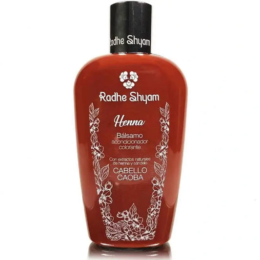 Radhe Shyam Balsamo Henna Mahagón, 250 ml