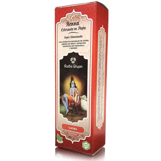 Radhe Shyam Henna pasta v odtieni mahagón, 200 ml