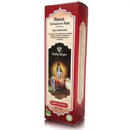 Radhe Shyam Henna pasta – tmavý mahagón, 200 ml
