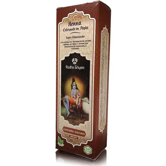 Radhe Shyam Henna pasta – tmavohnedá, 200 ml