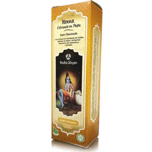 Radhe Shyam Henna pasta – zlatožltá, 200 ml