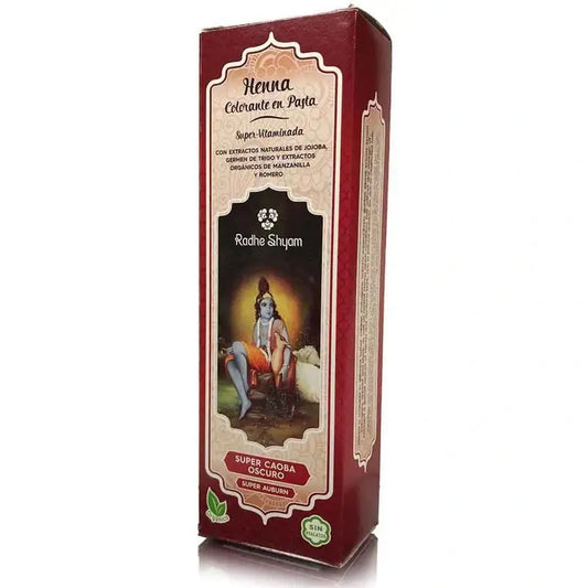 Radhe Shyam Henna pasta Super tmavý mahagón, 200 ml