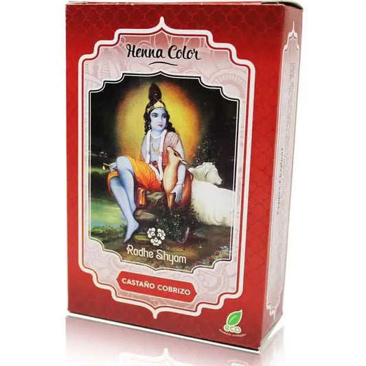 Radhe Shyam Henna v prášku, medovo-hnedá, 100 g
