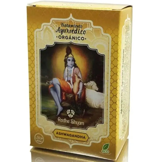 Radhe Shyam Ayurvédska vlasová kúra s ashwagandhou, 100 g