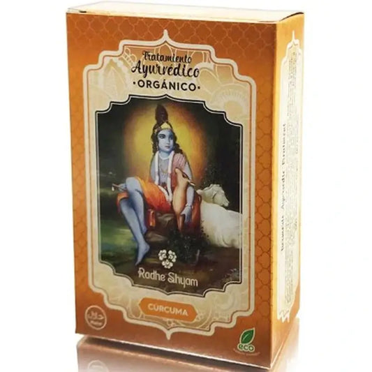 Radhe Shyam Ayurvédska kurkumová vlasová kúra, 100 g
